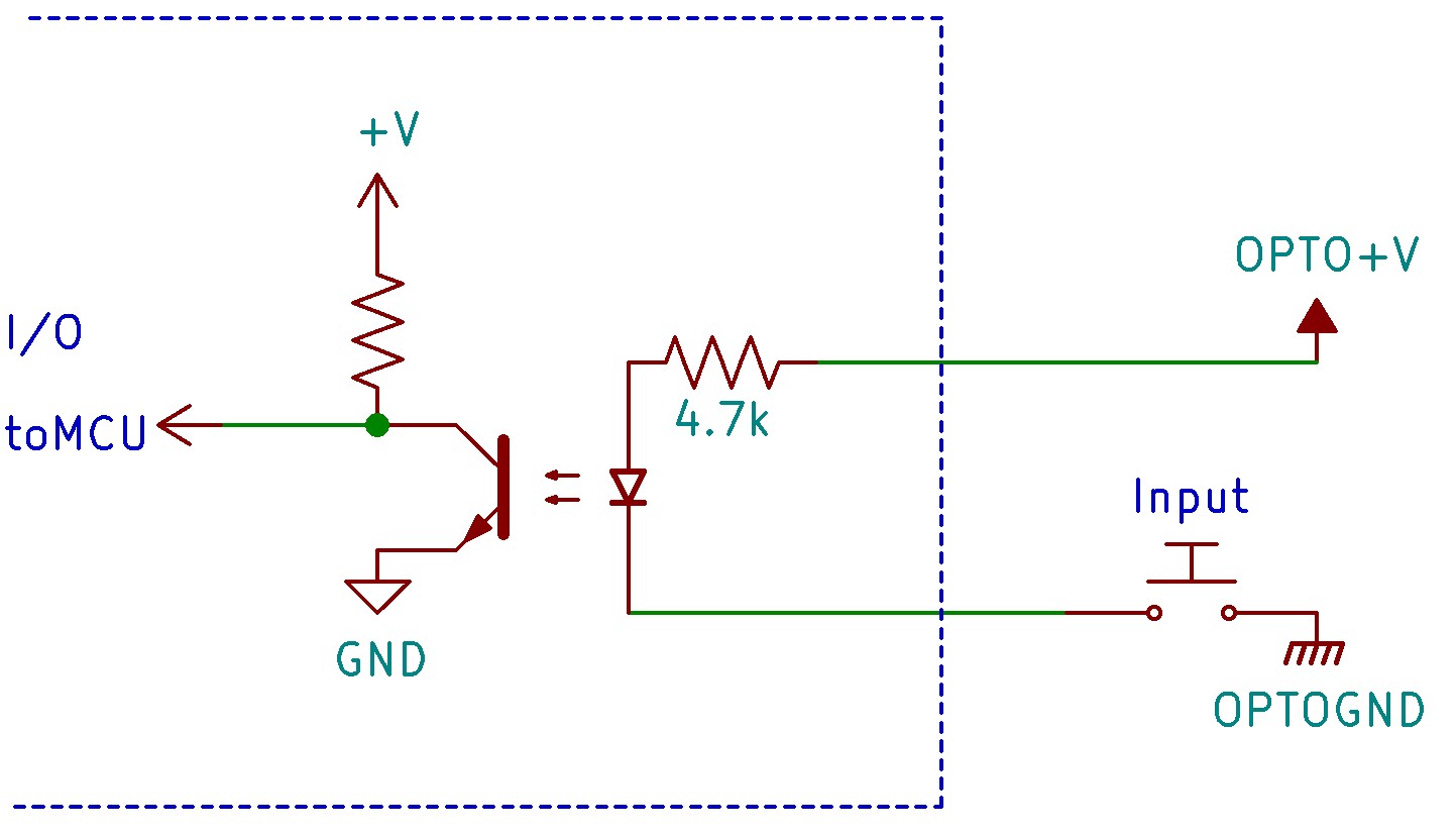 Schematic of Opto-isolated input