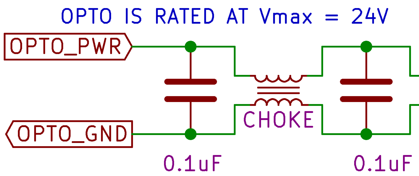 Schematic of the Opto-power input