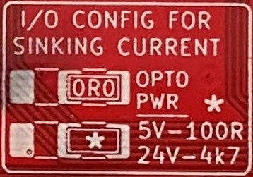 I/O Config for Sinking current