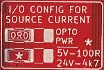 I/O Config for source current