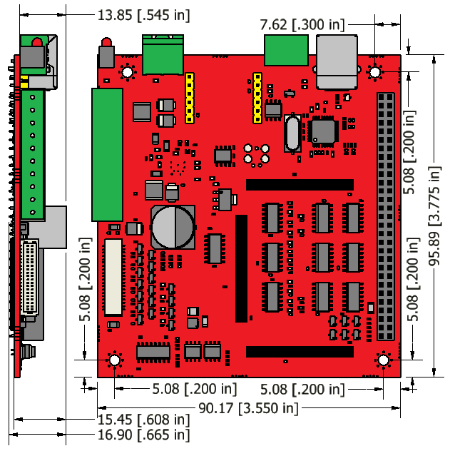 CMD-4EX-SA Dimensions