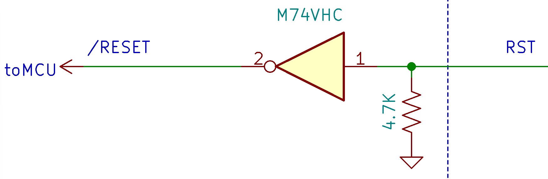 Schematic of inverted buffered input