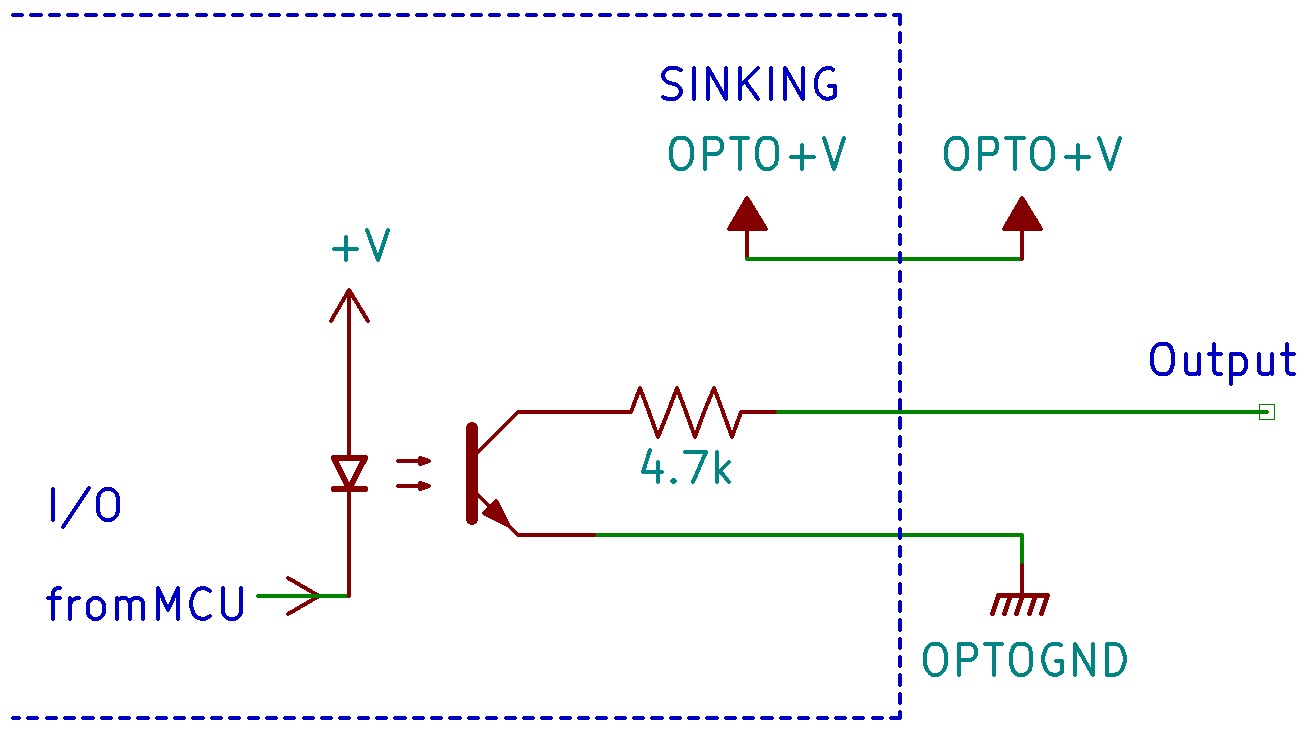 Schematic of Sink open collector
