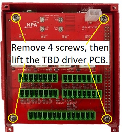 TBD screw locations